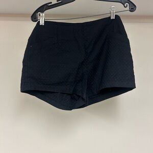 Free People Black High Waist Dress Shorts